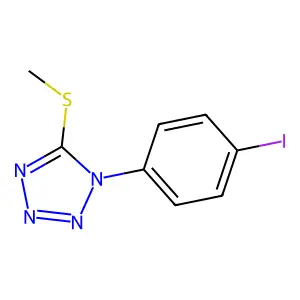 1-(4-Iodophenyl)-5-(methylthio)-1H-tetrazole structure