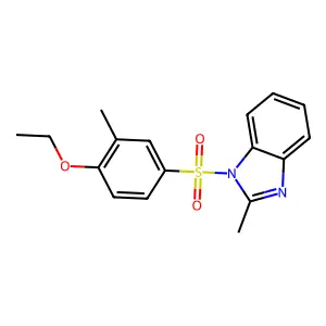 1-(4-Ethoxy-3-methylphenyl)sulfonyl-2-methylbenzimidazole structure