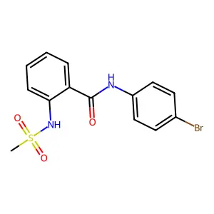N-(4-bromophenyl)-2-(methanesulfonamido)benzamide structure