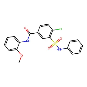 4-chloro-N-(2-methoxyphenyl)-3-(phenylsulfamoyl)benzamide structure
