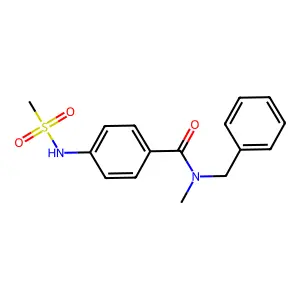 N-benzyl-4-(methanesulfonamido)-N-methylbenzamide structure