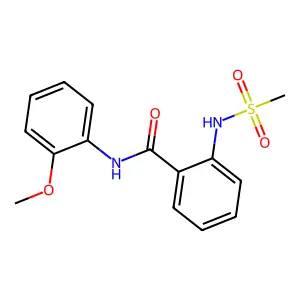 2-(methanesulfonamido)-N-(2-methoxyphenyl)benzamide structure