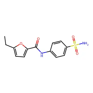 5-ethyl-N-(4-sulfamoylphenyl)furan-2-carboxamide structure