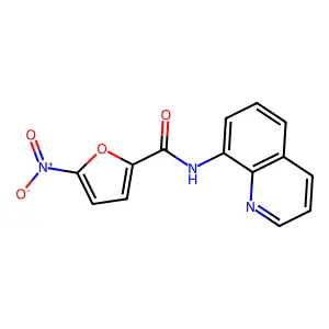 5-nitro-N-quinolin-8-ylfuran-2-carboxamide structure