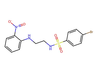 4-bromo-N-[2-(2-nitroanilino)ethyl]benzenesulfonamide structure