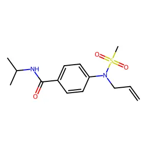 4-[allyl(methylsulfonyl)amino]-N-isopropylbenzamide structure