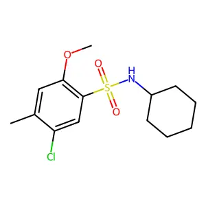 [(5-Chloro-2-methoxy-4-methylphenyl)sulfonyl]cyclohexylamine structure