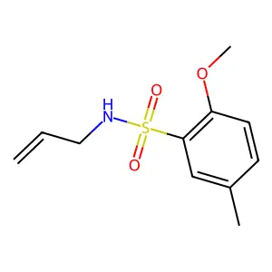 N-allyl-2-methoxy-5-methylbenzenesulfonamide structure