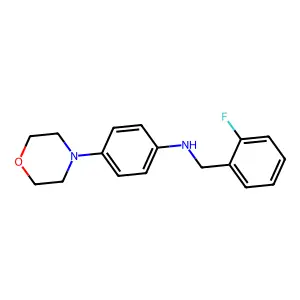 N-(2-fluorobenzyl)-4-(morpholin-4-yl)aniline structure