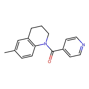 (6-methyl-3,4-dihydro-2H-quinolin-1-yl)-pyridin-4-ylmethanone structure