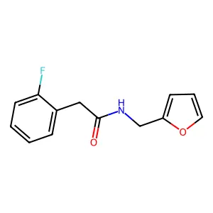 2-(2-fluorophenyl)-N-(furan-2-ylmethyl)acetamide structure