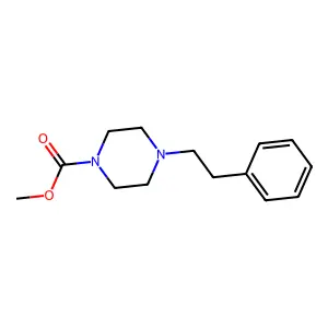 Methyl 4-(2-phenylethyl)piperazine-1-carboxylate structure