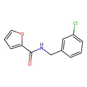 N-(3-chlorobenzyl)furan-2-carboxamide structure
