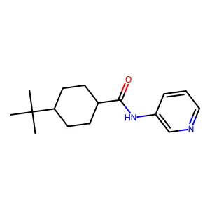 4-tert-butyl-N-3-pyridinylcyclohexanecarboxamide structure
