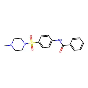 N-{4-[(4-methyl-1-piperazinyl)sulfonyl]phenyl}benzamide structure