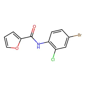 N-(4-溴-2-氯苯基)呋喃-2-甲酰胺 structure