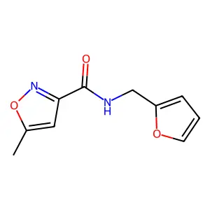 N-(furan-2-ylmethyl)-5-methyl-1,2-oxazole-3-carboxamide structure