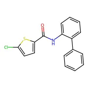 5-chloro-N-(2-phenylphenyl)thiophene-2-carboxamide structure