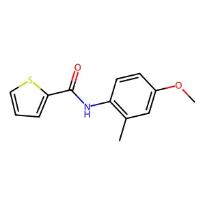 N-(4-methoxy-2-methylphenyl)thiophene-2-carboxamide structure