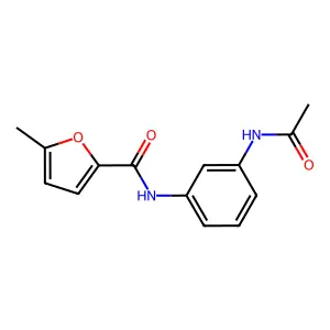 N-(3-acetamidophenyl)-5-methylfuran-2-carboxamide structure