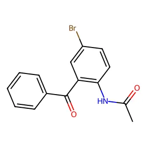 N-(2-benzoyl-4-bromophenyl)acetamide structure