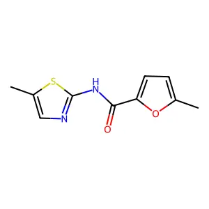 5-methyl-N-(5-methyl-1,3-thiazol-2-yl)furan-2-carboxamide structure