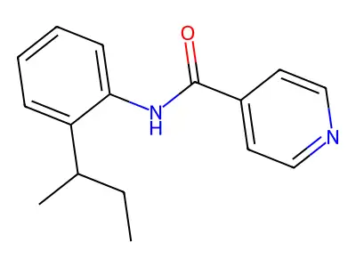 N-[2-(butan-2-yl)phenyl]pyridine-4-carboxamide structure