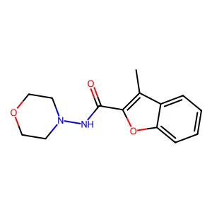 2-Benzofurancarboxamide,3-methyl-N-4-morpholinyl-(9CI) structure