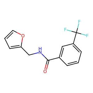 N-(furan-2-ylmethyl)-3-(trifluoromethyl)benzamide structure