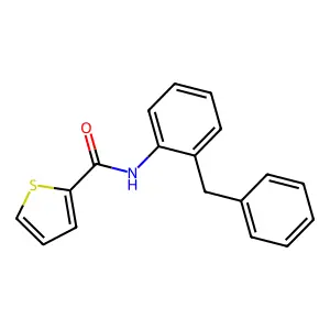 N-(2-benzylphenyl)thiophene-2-carboxamide structure