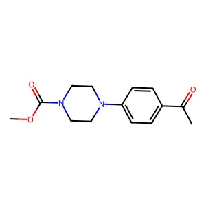 Methyl 4-(4-acetylphenyl)piperazine-1-carboxylate structure