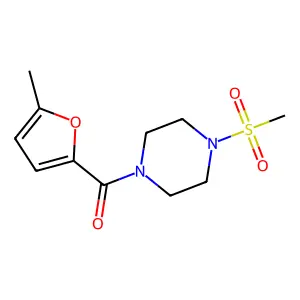 (5-Methylfuran-2-yl)-(4-methylsulfonylpiperazin-1-yl)methanone structure