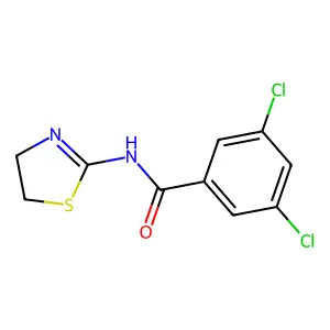3,5-dichloro-N-(4,5-dihydro-1,3-thiazol-2-yl)benzamide structure