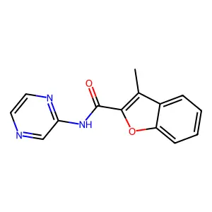 3-甲基-N-2-吡嗪基-1-苯并呋喃-2-甲酰胺 structure