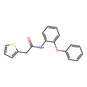 N-(2-phenoxyphenyl)-2-thiophen-2-ylacetamide structure