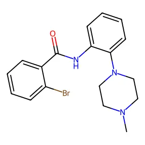 2-bromo-N-[2-(4-methylpiperazin-1-yl)phenyl]benzamide structure