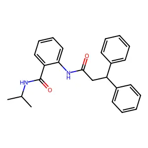 2-(3,3-diphenylpropanoylamino)-N-propan-2-ylbenzamide structure