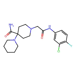 C19H26ClFN4O2 structure