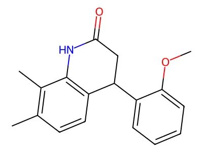 4-(2-methoxyphenyl)-7,8-dimethyl-3,4-dihydro-1H-quinolin-2-one structure