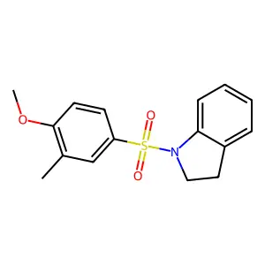 [(4-Methoxy-3-methylphenyl)sulfonyl]indoline structure