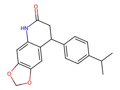 8-(4-propan-2-ylphenyl)-7,8-dihydro-5H-[1,3]dioxolo[4,5-g]quinolin-6-one structure
