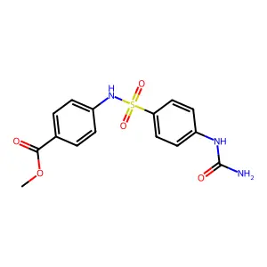 Methyl 4-(4-ureidophenylsulfonamido)benzoate structure