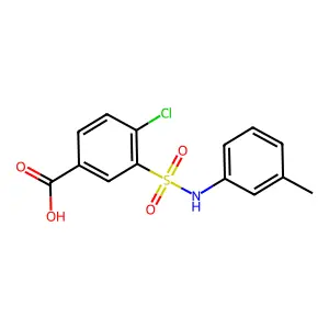 4-chloro-3-[(3-methylphenyl)sulfamoyl]benzoic Acid structure