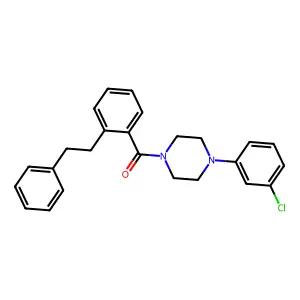 [4-(3-Chlorophenyl)piperazin-1-yl][2-(2-phenylethyl)phenyl]methanone structure