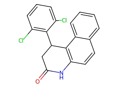 1-(2,6-dichlorophenyl)-1,4-dihydrobenzo[f]quinolin-3(2H)-one structure