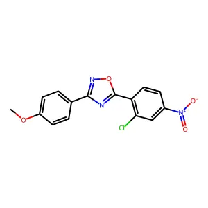 5-(2-Chloro-4-nitrophenyl)-3-(4-methoxyphenyl)-1,2,4-oxadiazole structure