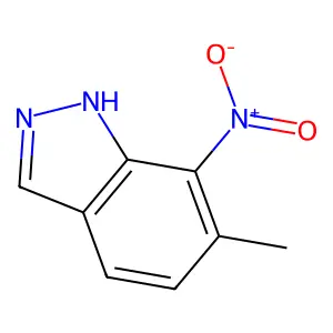6-methyl-7-nitro-1H-indazole structure