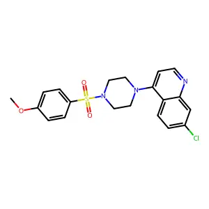 7-Chloro-4-[4-(4-methoxyphenyl)sulfonylpiperazin-1-yl]quinoline structure
