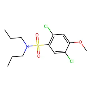2,5-dichloro-4-methoxy-N,N-dipropylbenzenesulfonamide structure
