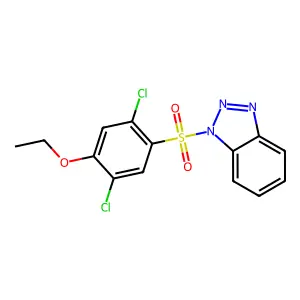 1-(2,5-dichloro-4-ethoxybenzenesulfonyl)-1H-1,2,3-benzotriazole structure